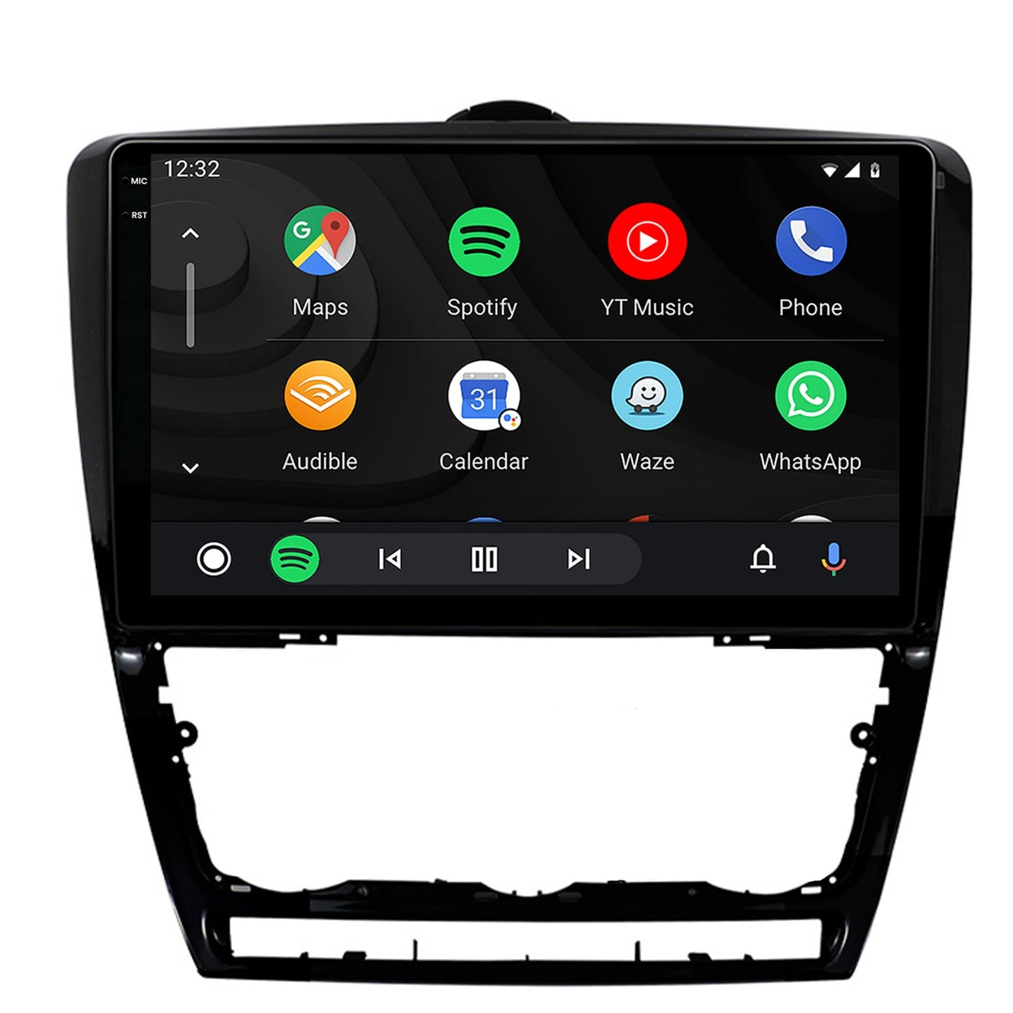 Navigatie 2K HUB64 Skoda Octavia 2, 8GB RAM, Android, Octacore, Slot Sim 4G, DSP, GPS, Wi-FI, Carplay, Android Auto, USB, Bluetooth, Waze, Touchscreen, 10.36 Inch