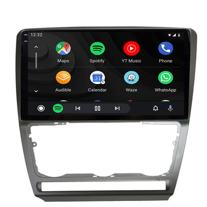 Navigatie 2K HUB64 Skoda Octavia 2, 8GB RAM, Android, Octacore, Slot Sim 4G, DSP, GPS, Wi-FI, Carplay, Android Auto, USB, Bluetooth, Waze, Touchscreen, 10.36 Inch