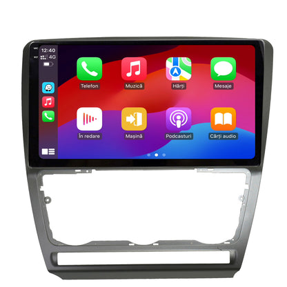 Navigatie 2K HUB64 Skoda Octavia 2, 8GB RAM, Android, Octacore, Slot Sim 4G, DSP, GPS, Wi-FI, Carplay, Android Auto, USB, Bluetooth, Waze, Touchscreen, 10.36 Inch