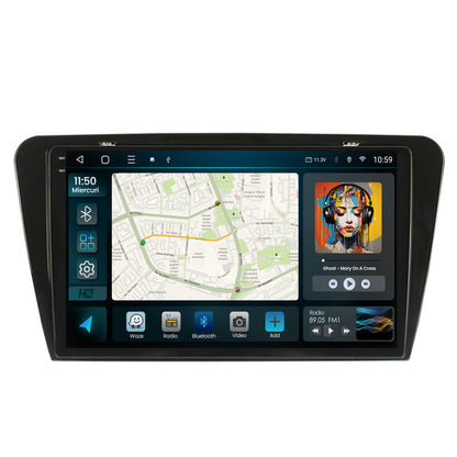 Navigatie 2K HUB64 Skoda Octavia 3 (2013-2018), 4GB RAM, Android, Octacore, Slot Sim 4G, DSP, GPS, Wi-FI, Carplay, Android Auto, USB, Bluetooth, Waze, Touchscreen, 10.36 Inch