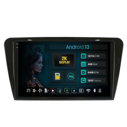 Navigatie 2K HUB64 Skoda Octavia 3 (2013-2018), 4GB RAM, Android, Octacore, Slot Sim 4G, DSP, GPS, Wi-FI, Carplay, Android Auto, USB, Bluetooth, Waze, Touchscreen, 10.36 Inch