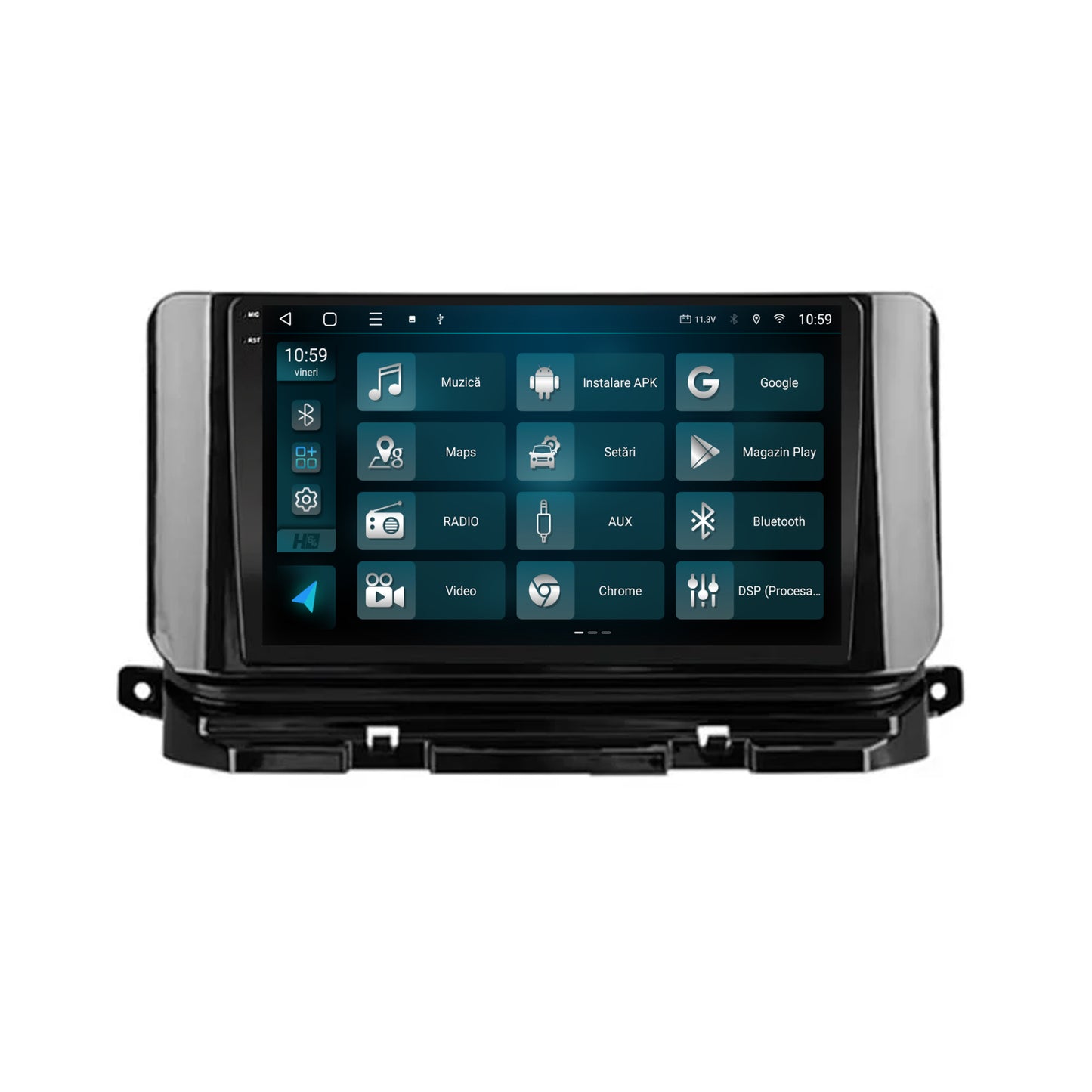 Navigatie 2K HUB64 Skoda Octavia 4 (2021+), 4GB RAM, Android, Octacore, Slot Sim 4G, DSP, GPS, Wi-FI, Carplay, Android Auto, USB, Bluetooth, Waze, Touchscreen, 10.36 Inch