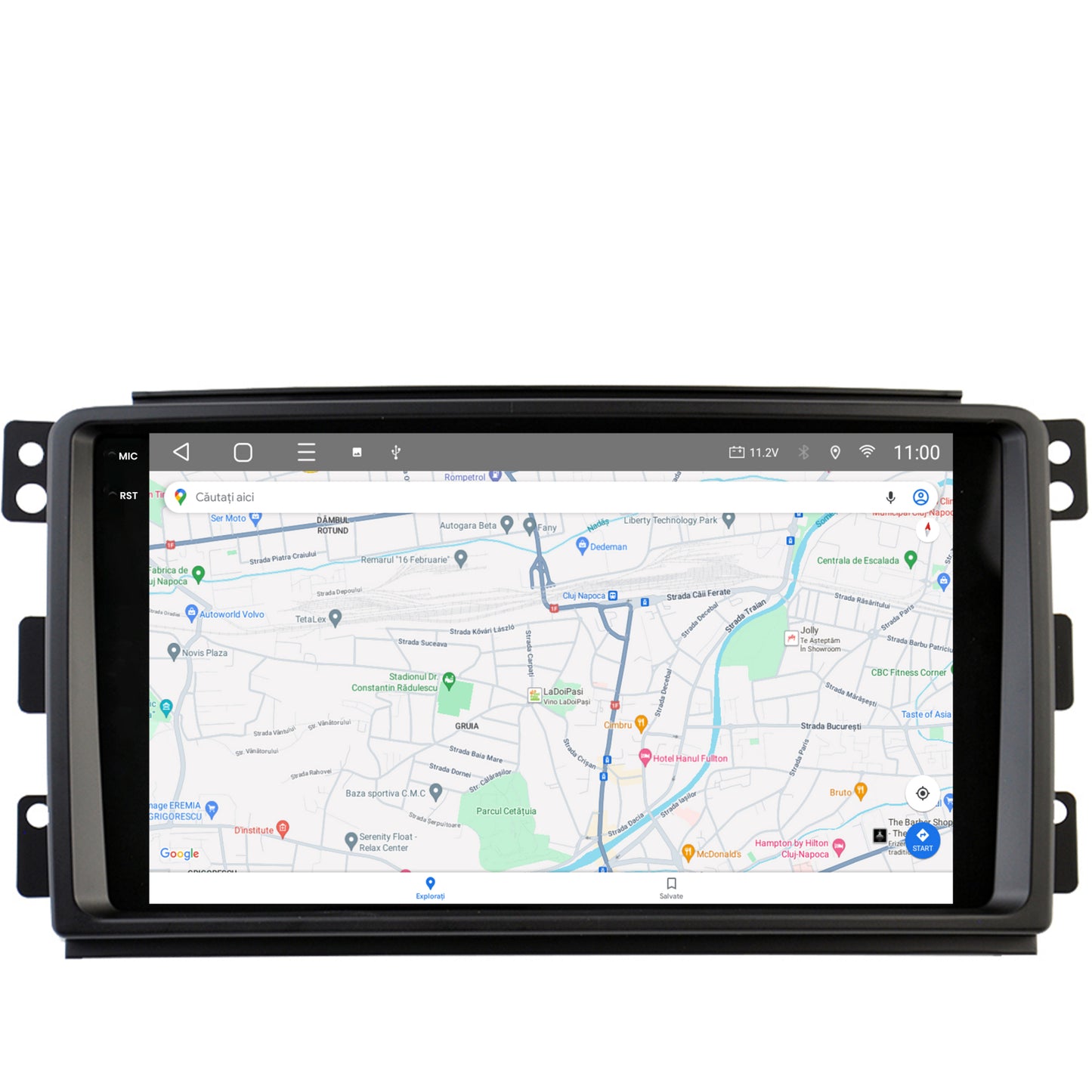 Navigatie 2K HUB64 Smart For Two (2007-2010), 8GB RAM, Android, Octacore, Slot Sim 4G, DSP, GPS, Wi-FI, Carplay, Android Auto, USB, Bluetooth, Waze, Touchscreen, 9.5 Inch