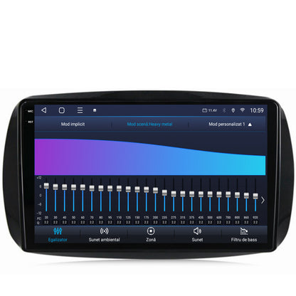 Navigatie 2K HUB64 Smart For Two (2016-Prezent), 4GB RAM, Android, Octacore, Slot Sim 4G, DSP, GPS, Wi-FI, Carplay, Android Auto, USB, Bluetooth, Waze, Touchscreen, 9.5 Inch