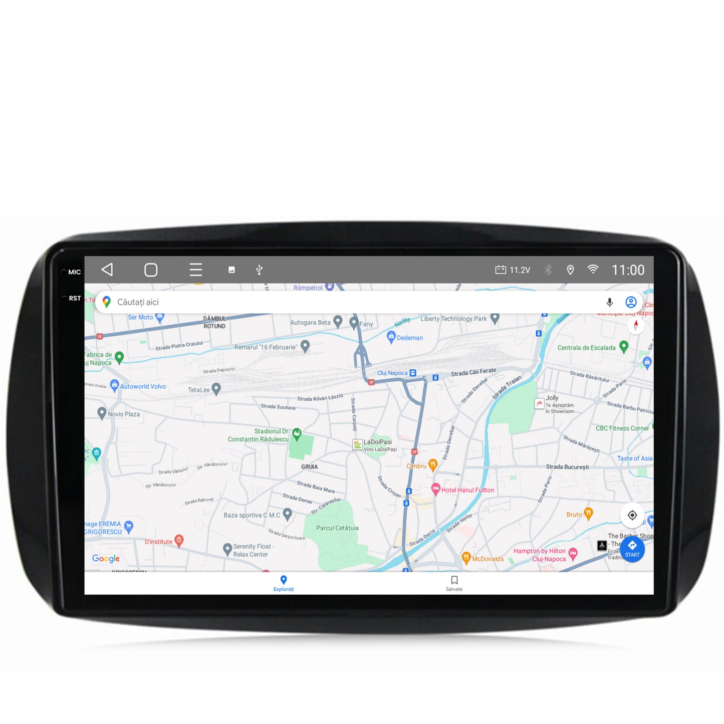 Navigatie 2K HUB64 Smart For Two (2016-Prezent), 4GB RAM, Android, Octacore, Slot Sim 4G, DSP, GPS, Wi-FI, Carplay, Android Auto, USB, Bluetooth, Waze, Touchscreen, 9.5 Inch