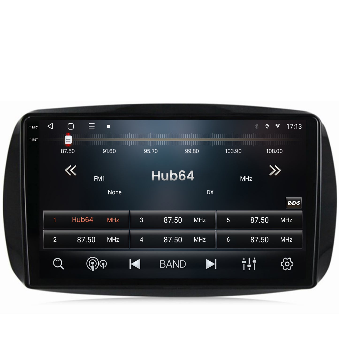 Navigatie 2K HUB64 Smart For Two (2016-Prezent), 8GB RAM, Android, Octacore, Slot Sim 4G, DSP, GPS, Wi-FI, Carplay, Android Auto, USB, Bluetooth, Waze, Touchscreen, 9.5 Inch