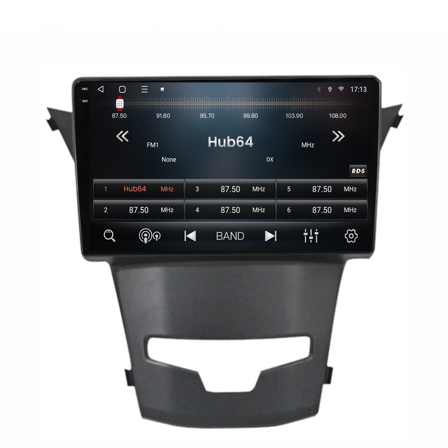 Navigatie 2K HUB64 Ssangyong Korando (2013-2019), 4GB RAM, Android, Octacore, Slot Sim 4G, DSP, GPS, Wi-FI, Carplay, Android Auto, USB, Bluetooth, Waze, Touchscreen, 9.5 Inch