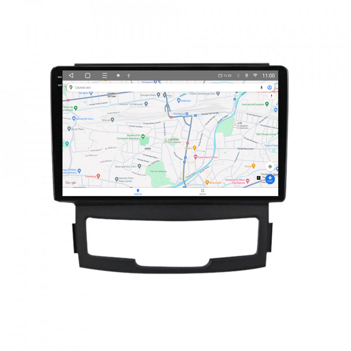 Navigatie 2K HUB64 Ssang Yong Korando (2010-2013), 8GB RAM, Android, Octacore, Slot Sim 4G, DSP, GPS, Wi-FI, Carplay, Android Auto, USB, Bluetooth, Waze, Touchscreen, 9.5 Inch