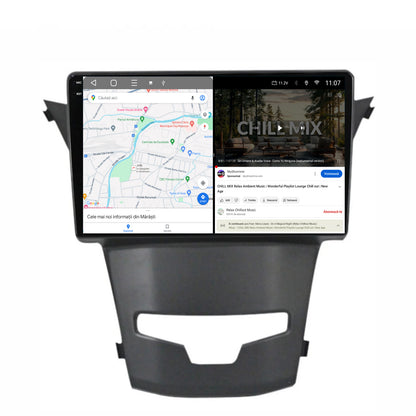 Navigatie 2K HUB64 Ssangyong Korando (2013-2019), 8GB RAM, Android, Octacore, Slot Sim 4G, DSP, GPS, Wi-FI, Carplay, Android Auto, USB, Bluetooth, Waze, Touchscreen, 9.5 Inch