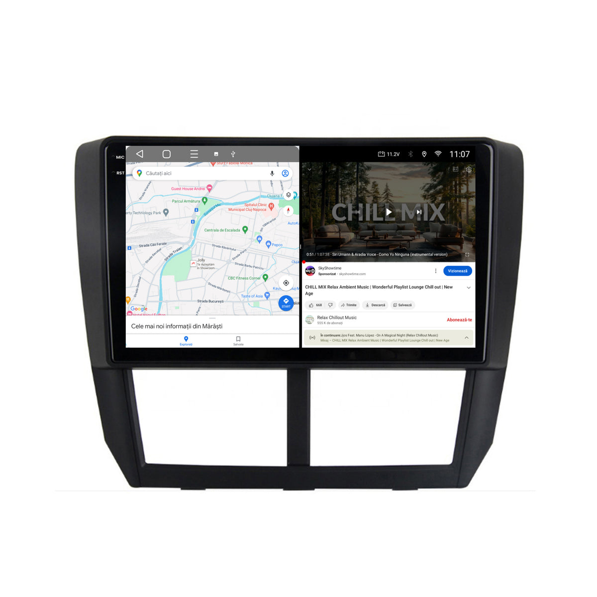 Navigatie 2K HUB64 Subaru Forester (2007-2013), 4GB RAM, Android, Octacore, Slot Sim 4G, DSP, GPS, Wi-FI, Carplay, Android Auto, USB, Bluetooth, Waze, Touchscreen, 9.5 Inch