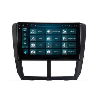Navigatie 2K HUB64 Subaru Forester (2007-2013), 8GB RAM, Android, Octacore, Slot Sim 4G, DSP, GPS, Wi-FI, Carplay, Android Auto, USB, Bluetooth, Waze, Touchscreen, 9.5 Inch
