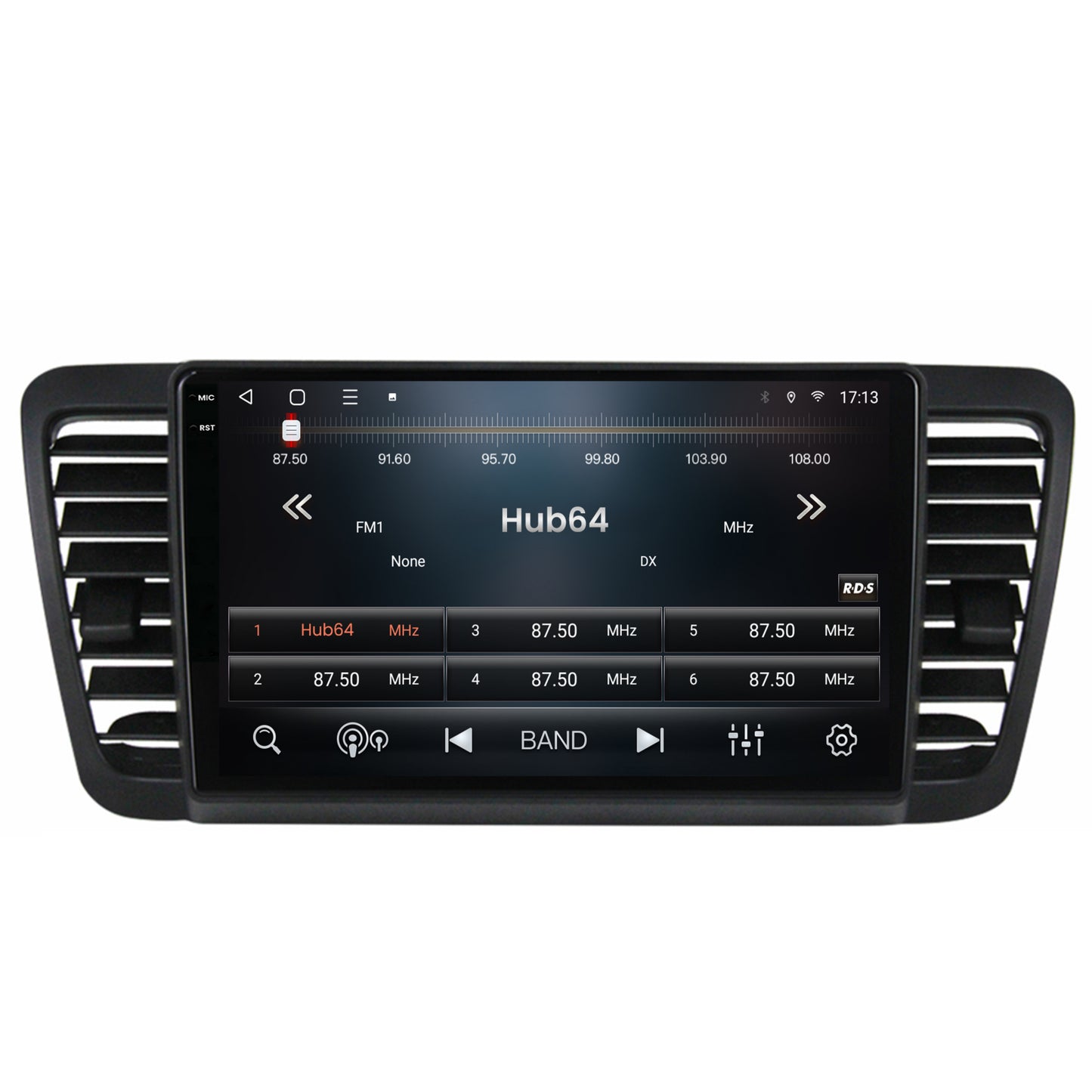 Navigatie 2K HUB64 Subaru Legacy (2004-2010), 4GB RAM, Android, Octacore, Slot Sim 4G, DSP, GPS, Wi-FI, Carplay, Android Auto, USB, Bluetooth, Waze, Touchscreen, 9.5 Inch
