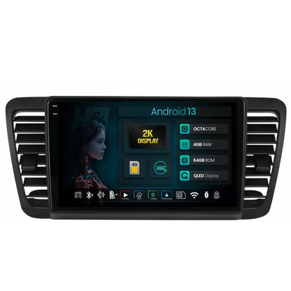 Navigatie 2K HUB64 Subaru Legacy (2004-2010), 4GB RAM, Android, Octacore, Slot Sim 4G, DSP, GPS, Wi-FI, Carplay, Android Auto, USB, Bluetooth, Waze, Touchscreen, 9.5 Inch
