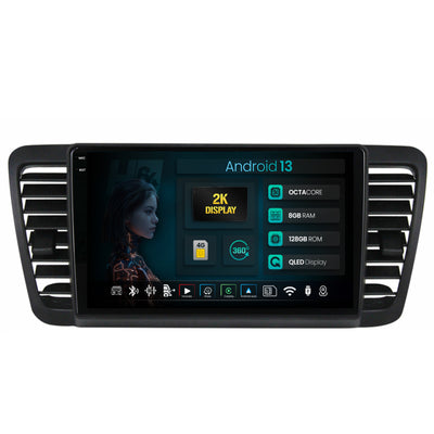 Navigatie 2K HUB64 Subaru Legacy (2004-2010), 8GB RAM, Android, Octacore, Slot Sim 4G, DSP, GPS, Wi-FI, Carplay, Android Auto, USB, Bluetooth, Waze, Touchscreen, 9.5 Inch