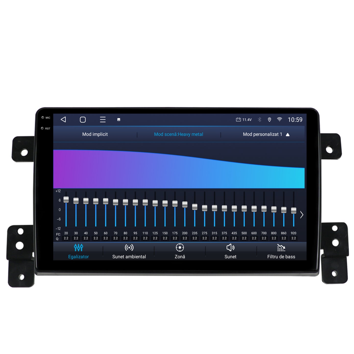 Navigatie 2K HUB64 Suzuki Grand Vitara (2005-2015), 8GB RAM, Android, Octacore, Slot Sim 4G, DSP, GPS, Wi-FI, Carplay, Android Auto, USB, Bluetooth, Waze, Touchscreen, 9.5 Inch