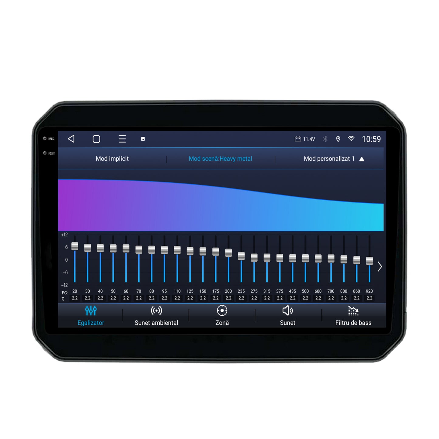 Navigatie 2K HUB64 Suzuki Ignis (2016+), 8GB RAM, Android, Octacore, Slot Sim 4G, DSP, GPS, Wi-FI, Carplay, Android Auto, USB, Bluetooth, Waze, Touchscreen, 9.5 Inch