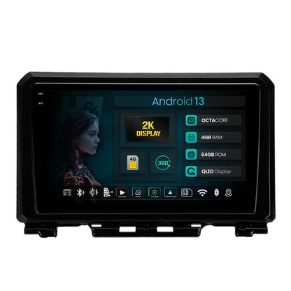 Navigatie 2K HUB64 Suzuki Jimny (2018-2022), 4GB RAM, Android, Octacore, Slot Sim 4G, DSP, GPS, Wi-FI, Carplay, Android Auto, USB, Bluetooth, Waze, Touchscreen, 9.5 Inch