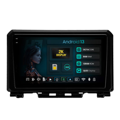 Navigatie 2K HUB64 Suzuki Jimny (2018-2022), 8GB RAM, Android, Octacore, Slot Sim 4G, DSP, GPS, Wi-FI, Carplay, Android Auto, USB, Bluetooth, Waze, Touchscreen, 9.5 Inch