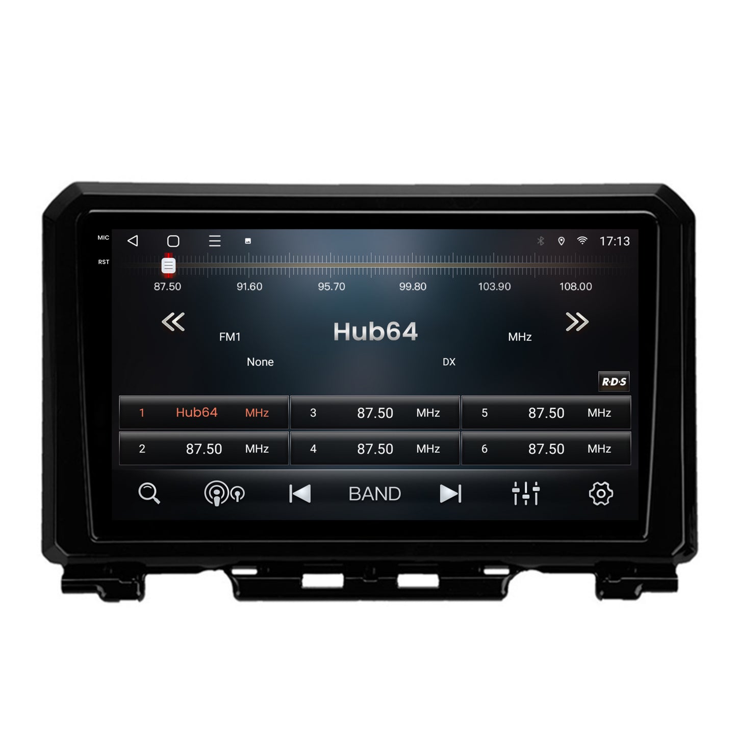 Navigatie 2K HUB64 Suzuki Jimny (2018-2022), 8GB RAM, Android, Octacore, Slot Sim 4G, DSP, GPS, Wi-FI, Carplay, Android Auto, USB, Bluetooth, Waze, Touchscreen, 9.5 Inch