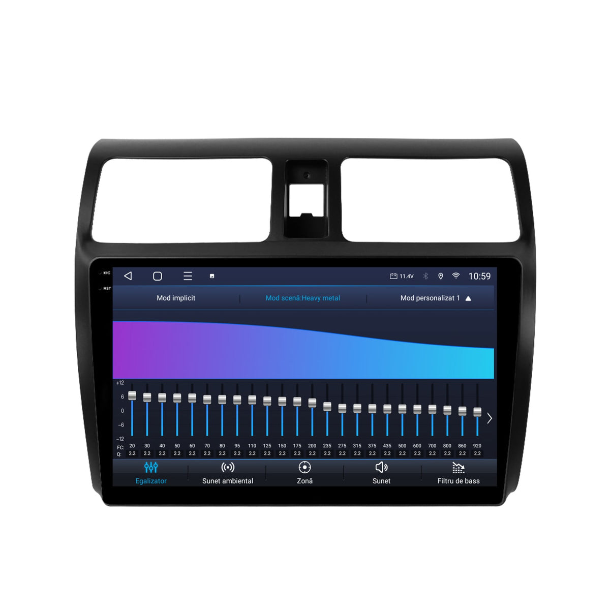 Navigatie 2K HUB64 Suzuki Swift (2003-2010), 4GB RAM, Android, Octacore, Slot Sim 4G, DSP, GPS, Wi-FI, Carplay, Android Auto, USB, Bluetooth, Waze, Touchscreen, 10.36 Inch