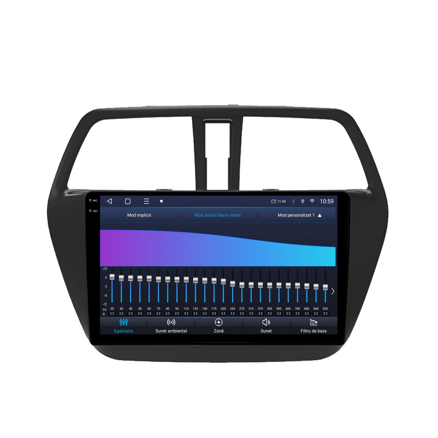 Navigatie 2K HUB64 Suzuki Swift (2011-2017), 4GB RAM, Android, Octacore, Slot Sim 4G, DSP, GPS, Wi-FI, Carplay, Android Auto, USB, Bluetooth, Waze, Touchscreen, 9.5 Inch