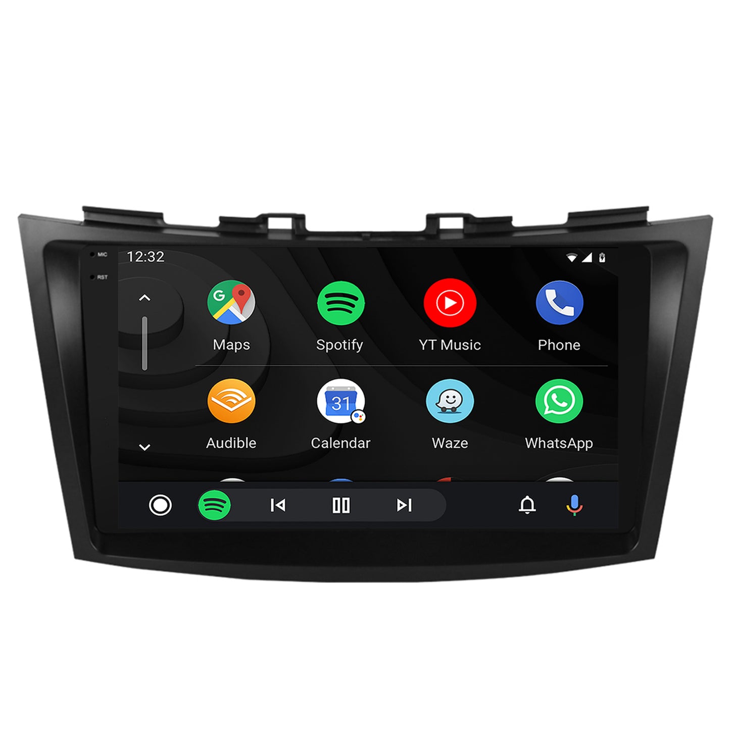 Navigatie 2K HUB64 Suzuki Swift (2011-2017), 8GB RAM, Android, Octacore, Slot Sim 4G, DSP, GPS, Wi-FI, Carplay, Android Auto, USB, Bluetooth, Waze, Touchscreen, 9.5 Inch