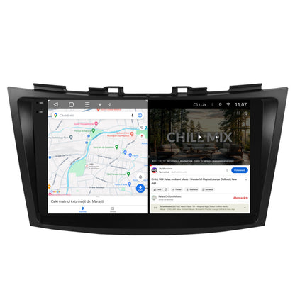 Navigatie 2K HUB64 Suzuki Swift (2011-2017), 8GB RAM, Android, Octacore, Slot Sim 4G, DSP, GPS, Wi-FI, Carplay, Android Auto, USB, Bluetooth, Waze, Touchscreen, 9.5 Inch