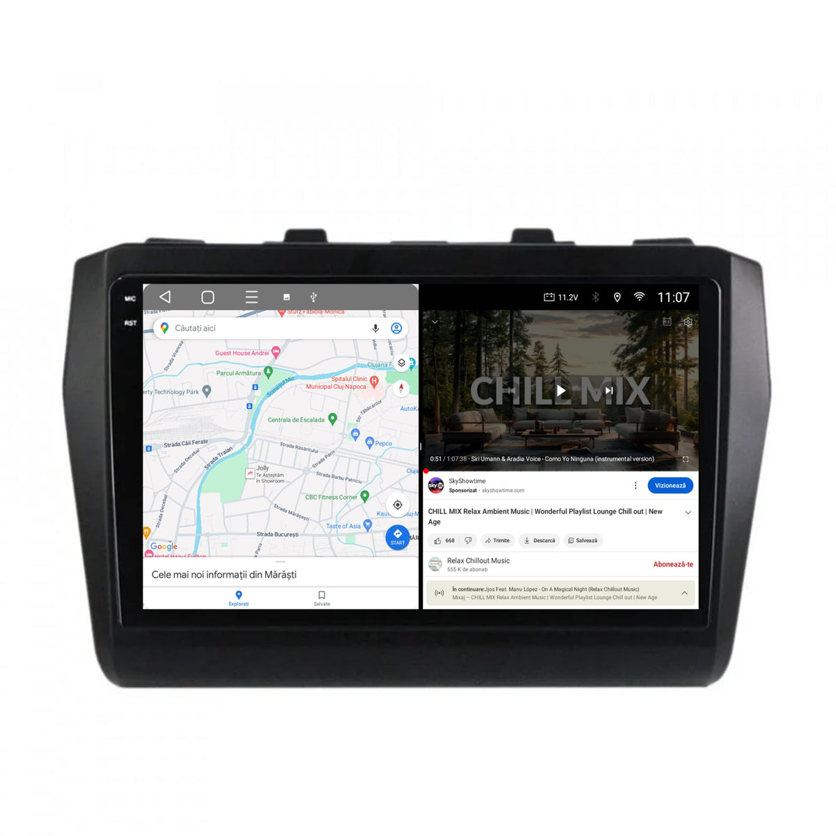 Navigatie 2K HUB64 Suzuki Swift (2017+), 8GB RAM, Android, Octacore, Slot Sim 4G, DSP, GPS, Wi-FI, Carplay, Android Auto, USB, Bluetooth, Waze, Touchscreen, 9.5 Inch