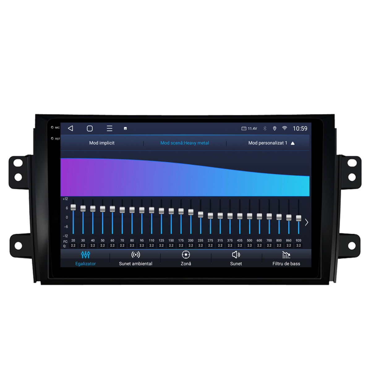Navigatie 2K HUB64 Suzuki SX4 / Fiat Sedici, 4GB RAM, Android, Octacore, Slot Sim 4G, DSP, GPS, Wi-FI, Carplay, Android Auto, USB, Bluetooth, Waze, Touchscreen, 9.5 Inch