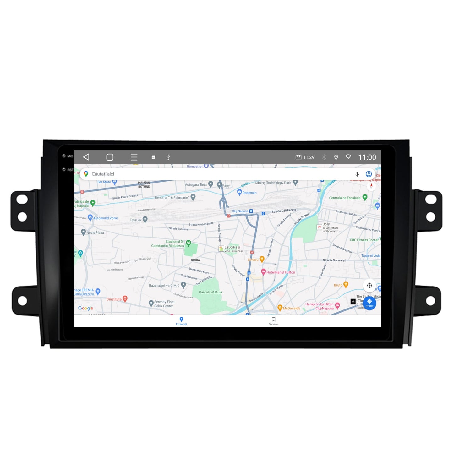 Navigatie 2K HUB64 Suzuki SX4 / Fiat Sedici, 4GB RAM, Android, Octacore, Slot Sim 4G, DSP, GPS, Wi-FI, Carplay, Android Auto, USB, Bluetooth, Waze, Touchscreen, 9.5 Inch