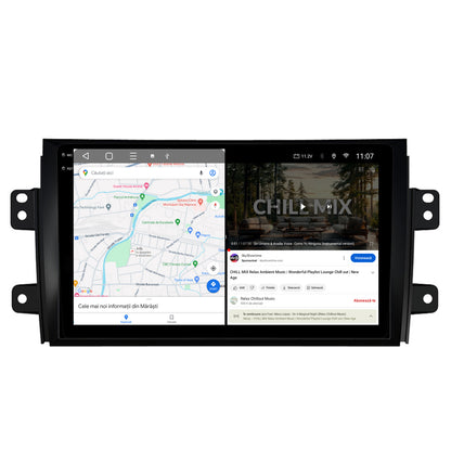 Navigatie 2K HUB64 Suzuki SX4 / Fiat Sedici, 4GB RAM, Android, Octacore, Slot Sim 4G, DSP, GPS, Wi-FI, Carplay, Android Auto, USB, Bluetooth, Waze, Touchscreen, 9.5 Inch