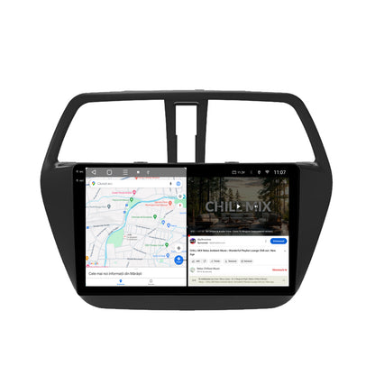 Navigatie 2K HUB64 Suzuki SX4 S-Cross (2014-2020), 8GB RAM, Android, Octacore, Slot Sim 4G, DSP, GPS, Wi-FI, Carplay, Android Auto, USB, Bluetooth, Waze, Touchscreen, 9.5 Inch