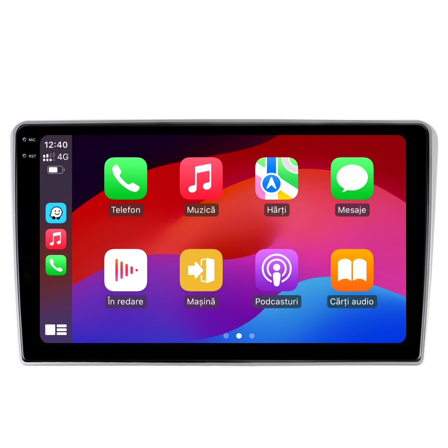 Navigatie 2K HUB64 Toyota Auris (2006-2012), 8GB RAM, Android, Octacore, Slot Sim 4G, DSP, GPS, Wi-FI, Carplay, Android Auto, USB, Bluetooth, Waze, Touchscreen, 9.5 Inch