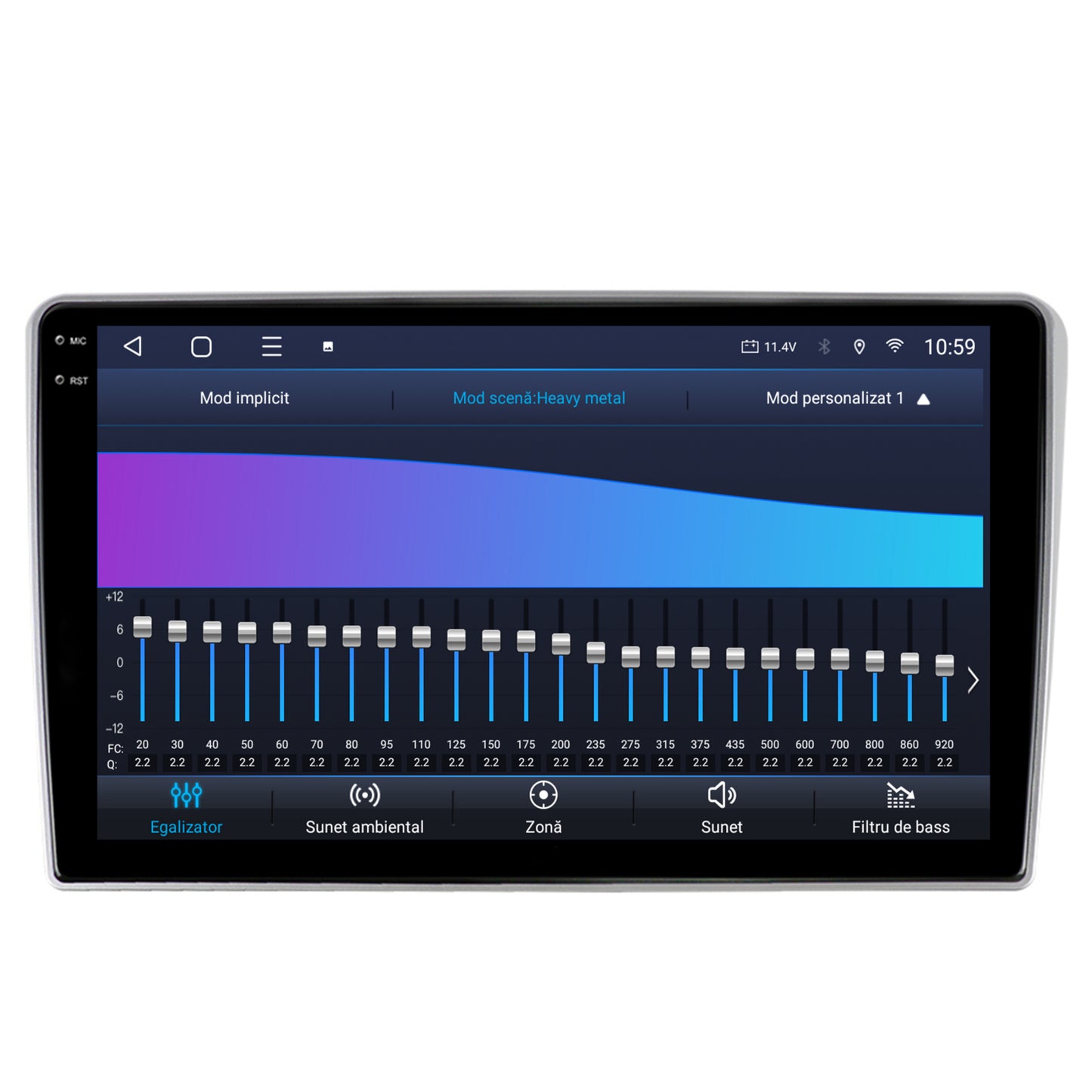 Navigatie 2K HUB64 Toyota Auris (2006-2012), 8GB RAM, Android, Octacore, Slot Sim 4G, DSP, GPS, Wi-FI, Carplay, Android Auto, USB, Bluetooth, Waze, Touchscreen, 9.5 Inch