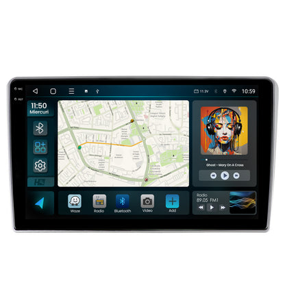 Navigatie 2K HUB64 Toyota Auris (2006-2012), 8GB RAM, Android, Octacore, Slot Sim 4G, DSP, GPS, Wi-FI, Carplay, Android Auto, USB, Bluetooth, Waze, Touchscreen, 9.5 Inch