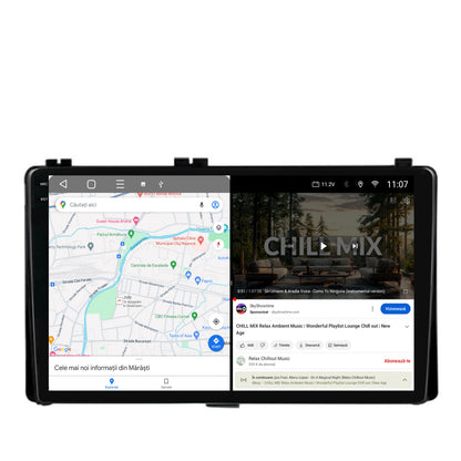 Navigatie 2K HUB64 Toyota Auris/ Corolla (2016+), 8GB RAM, Android, Octacore, Slot Sim 4G, DSP, GPS, Wi-FI, Carplay, Android Auto, USB, Bluetooth, Waze, Touchscreen, 9.5 Inch