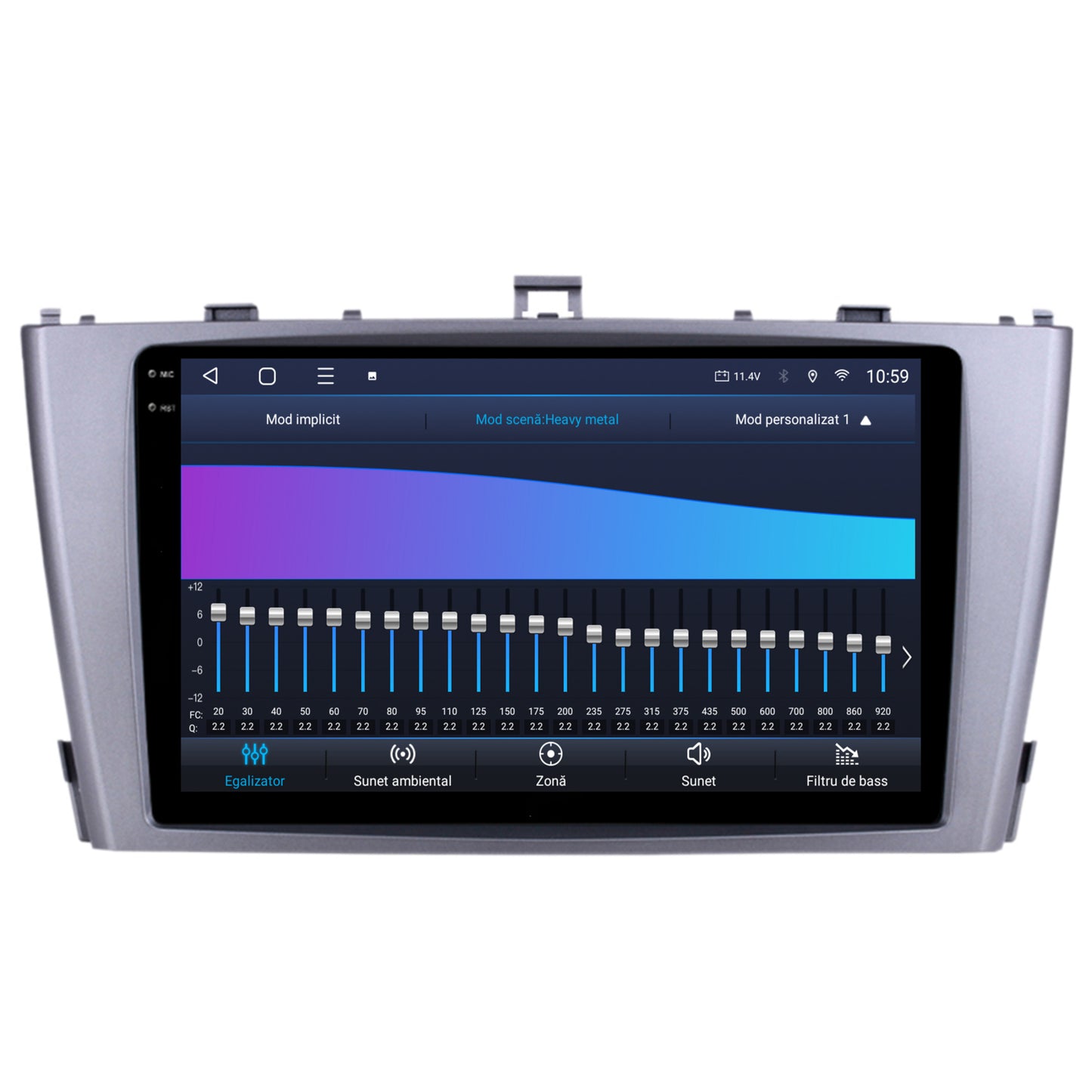 Navigatie 2K HUB64 Toyota Avensis (2008-2015), 4GB RAM, Android, Octacore, Slot Sim 4G, DSP, GPS, Wi-FI, Carplay, Android Auto, USB, Bluetooth, Waze, Touchscreen, 9.5 Inch