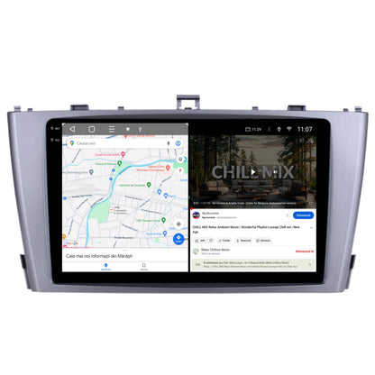 Navigatie 2K HUB64 Toyota Avensis (2008-2015), 8GB RAM, Android, Octacore, Slot Sim 4G, DSP, GPS, Wi-FI, Carplay, Android Auto, USB, Bluetooth, Waze, Touchscreen, 9.5 Inch