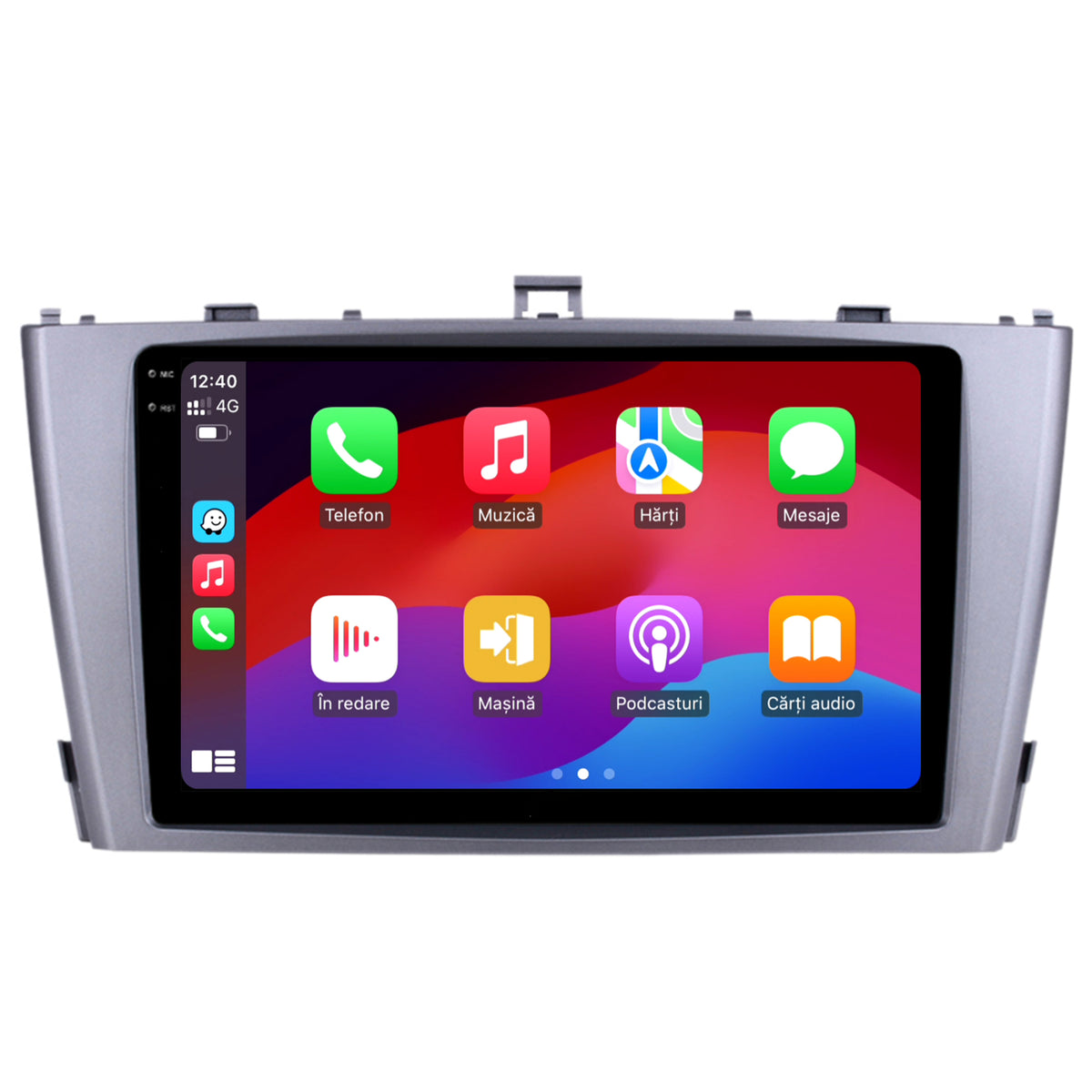 Navigatie 2K HUB64 Toyota Avensis (2008-2015), 8GB RAM, Android, Octacore, Slot Sim 4G, DSP, GPS, Wi-FI, Carplay, Android Auto, USB, Bluetooth, Waze, Touchscreen, 9.5 Inch