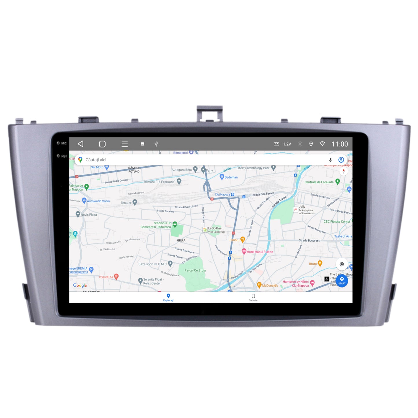 Navigatie 2K HUB64 Toyota Avensis (2008-2015), 8GB RAM, Android, Octacore, Slot Sim 4G, DSP, GPS, Wi-FI, Carplay, Android Auto, USB, Bluetooth, Waze, Touchscreen, 9.5 Inch