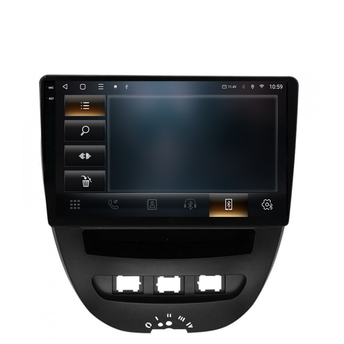 Navigatie 2K HUB64 Toyota AYGO / Citroen C1 (2005-2014), 8GB RAM, Android, Octacore, Slot Sim 4G, DSP, GPS, Wi-FI, Carplay, Android Auto, USB, Bluetooth, Waze, Touchscreen, 10.36 Inch