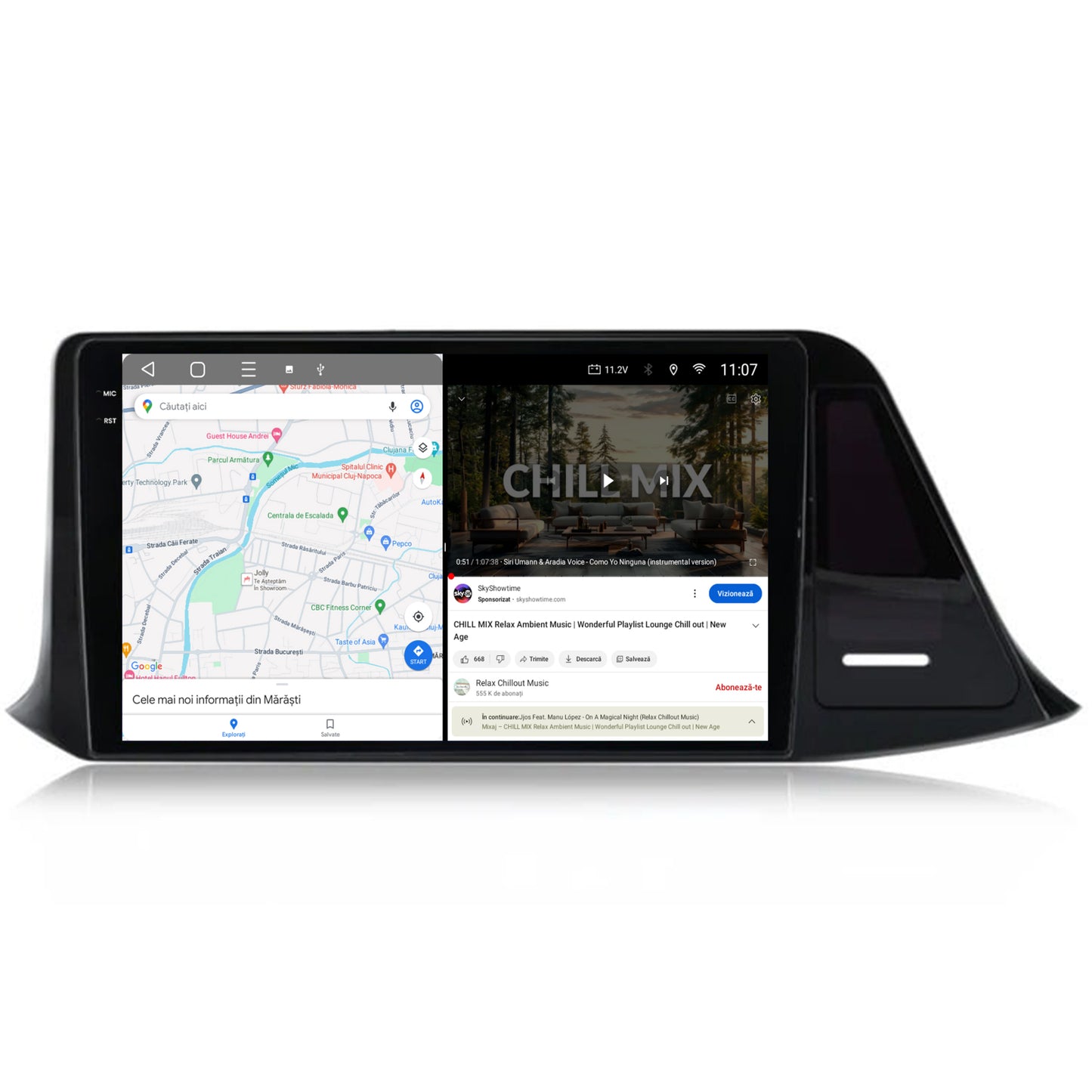 Navigatie 2K HUB64 Toyota CHR (2016-2020), 4GB RAM, Android, Octacore, Slot Sim 4G, DSP, GPS, Wi-FI, Carplay, Android Auto, USB, Bluetooth, Waze, Touchscreen, 9.5" Inch