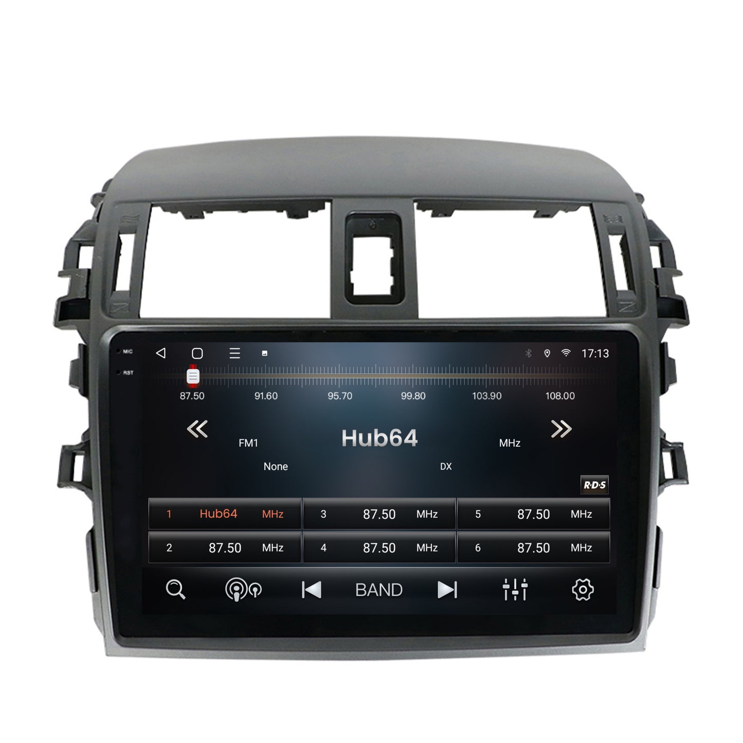 Navigatie 2K HUB64 Toyota Corolla (2007-2013), 4GB RAM, Android, Octacore, Slot Sim 4G, DSP, GPS, Wi-FI, Carplay, Android Auto, USB, Bluetooth, Waze, Touchscreen, 9.5 Inch