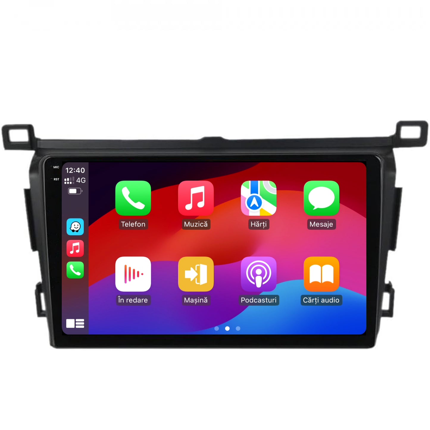 Navigatie 2K HUB64 Toyota Corolla (2007-2013), 4GB RAM, Android, Octacore, Slot Sim 4G, DSP, GPS, Wi-FI, Carplay, Android Auto, USB, Bluetooth, Waze, Touchscreen, 9.5 Inch