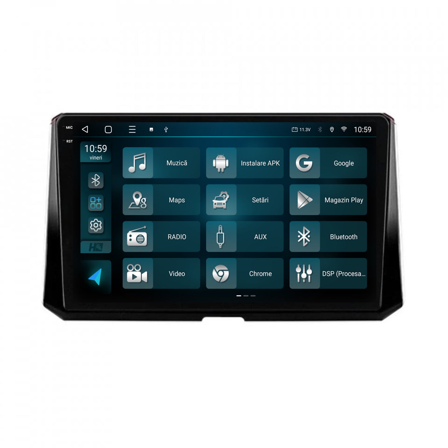 Navigatie 2K HUB64 Toyota Corolla (2019-2023), 4GB RAM, Android, Octacore, Slot Sim 4G, DSP, GPS, Wi-FI, Carplay, Android Auto, USB, Bluetooth, Waze, Touchscreen, 10.36 Inch