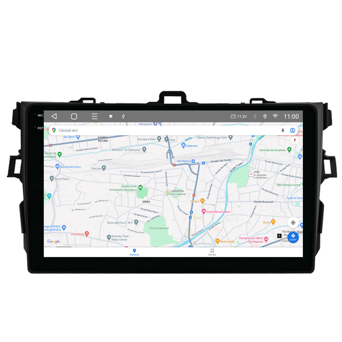 Navigatie 2K HUB64 Toyota Corolla (2007-2013), 8GB RAM, Android, Octacore, Slot Sim 4G, DSP, GPS, Wi-FI, Carplay, Android Auto, USB, Bluetooth, Waze, Touchscreen, 9.5 Inch