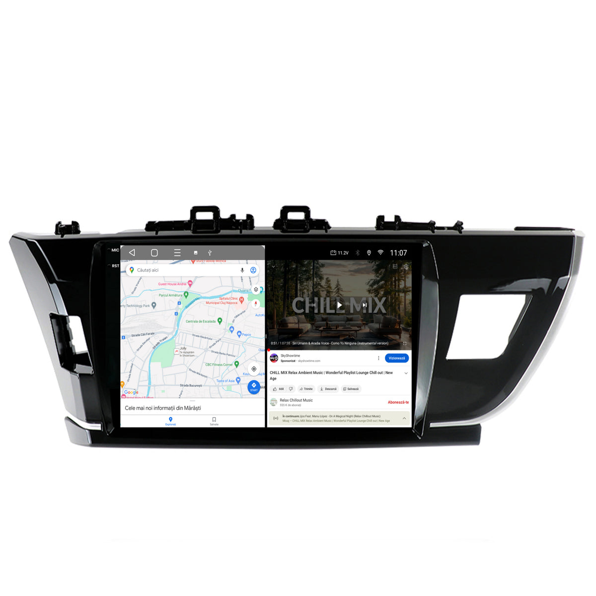 Navigatie 2K HUB64 Toyota Corolla (2012-2016), 8GB RAM, Android, Octacore, Slot Sim 4G, DSP, GPS, Wi-FI, Carplay, Android Auto, USB, Bluetooth, Waze, Touchscreen, 10.36 Inch