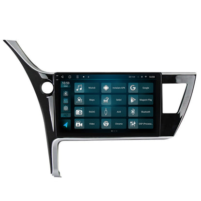 Navigatie 2K HUB64 Toyota Corolla / Auris (2017-2020), 8GB RAM, Android, Octacore, Slot Sim 4G, DSP, GPS, Wi-FI, Carplay, Android Auto, USB, Bluetooth, Waze, Touchscreen, 10.36 Inch