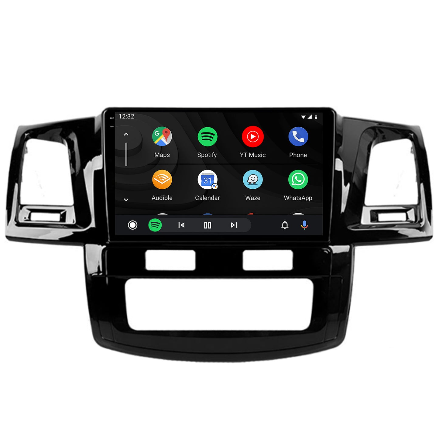 Navigatie 2K HUB64 Toyota Hilux (2008-2014), 4GB RAM, Android, Octacore, Slot Sim 4G, DSP, GPS, Wi-FI, Carplay, Android Auto, USB, Bluetooth, Waze, Touchscreen, 9.5 Inch
