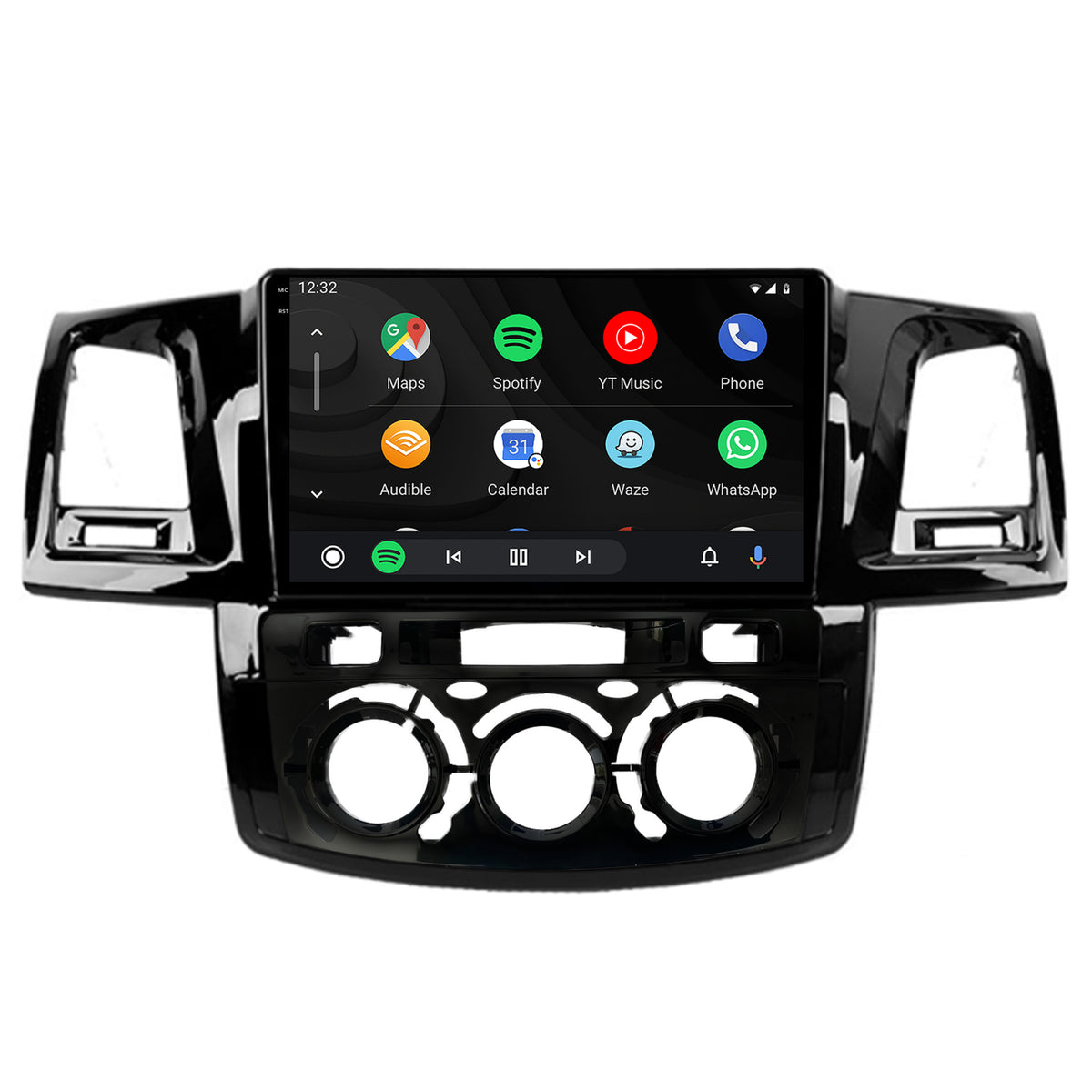 Navigatie 2K HUB64 Toyota Hilux (2008-2014) Clima Manuala, 4GB RAM, Android, Octacore, Slot Sim 4G, DSP, GPS, Wi-FI, Carplay, Android Auto, USB, Bluetooth, Waze, Touchscreen, 9.5 Inch